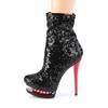 Pleaser - BLONDIER1009 Bottes de plateforme, Pole dance chaussures - Chaussures de pole dance - Noir/Rouge Product image